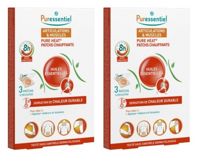 Patchs chauffants Puressentiel aux huiles essentielles - Lot de 6