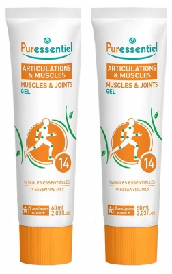 Gel Articulations & Muscles Anti-Douleur aux Huiles Essentielles Lot de 2 x 80 ml