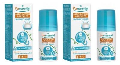 Roller Cryo Articulations & Muscles aux Huiles Essentielles - Lot de 2 x 50 ml