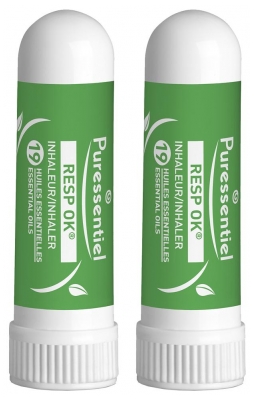 Puressentiel Respiratoire Inhalateur aux Huiles Essentielles Lot de 2 x 1 ml