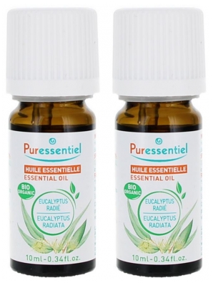 Huile Essentielle Bio d'Eucalyptus Radié - Lot de 2 x 10 ml