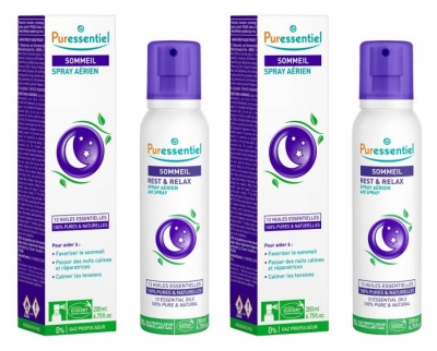 Spray Aérien Relaxant aux 10 Huiles Essentielles - Lot de 2 x 150 ml