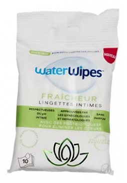 Waterwipes 10 Lingettes Intimes Fraîcheur