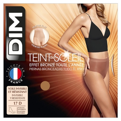 DIM Collant Ventre Plat Teint de Soleil Effet Bronzé Toute l'Anée 1 Paire - Taille : 4