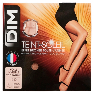 DIM Collant Ceinture Confort Teint de Soleil Effet Bronzé Toute l'Anné 1 Paire