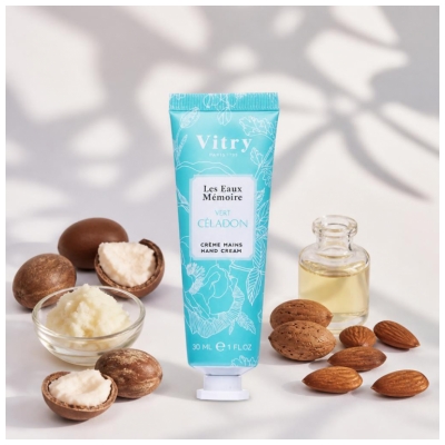 Vitry Les Eaux Mémoires Vert Céladon Crème Mains 30 ml