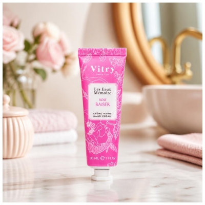 Vitry Les Eaux Mémoires Rose Baiser Crème Mains 30 ml