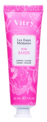 Vitry Les Eaux Mémoires Rose Baiser Crème Mains 30 ml