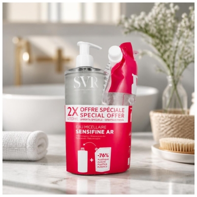 SVR Sensifine AR Eau Micellaire 400 ml +1 Éco-Recharge 400 ml