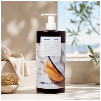 Korres Gel Douche Pamplemousse à l'Extrait de Sauge Purifiante 1 L