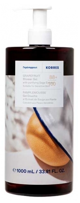 Korres Gel Douche Pamplemousse à l'Extrait de Sauge Purifiante 1 L