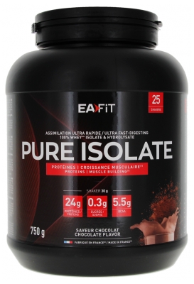 Eafit Pure Isolate 25 Shakers 750 g - Saveur : Chocolat