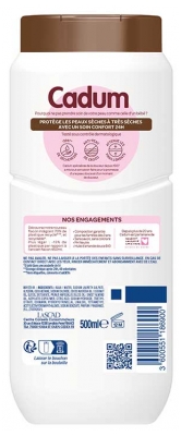 Cadum Crème Lavante Surgras Huile de Coco Peaux Sèches à Très Sèches 500 ml