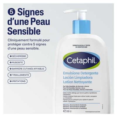 Cetaphil Lotion Nettoyante Fl 470 ml