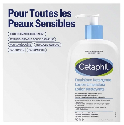 Cetaphil Lotion Nettoyante Fl 470 ml