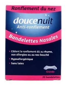 Douce Nuit Anti-Ronflement Bandelettes Nasales 20 Unités
