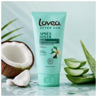 Lovea Gelée Rafraîchissante Après Soleil Aloe Vera et Monoï de Tahiti 150 ml