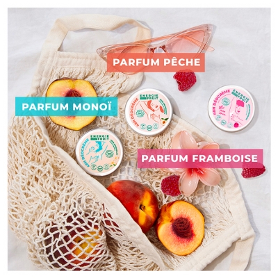 Énergie Fruit Deocreme 48H Certifie Bio Par Ecocert Péché Blanche & Eau de Riz 45 g