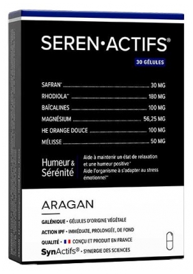 Aragan Seren Actifs Humeur & Stress 30 Gélules