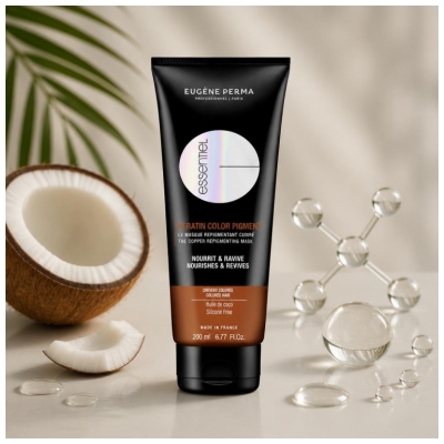 Eugène Perma Essentiel Masque Keratin Color Pigment Repigmentant Cuivré Sans Silicone 200 ml