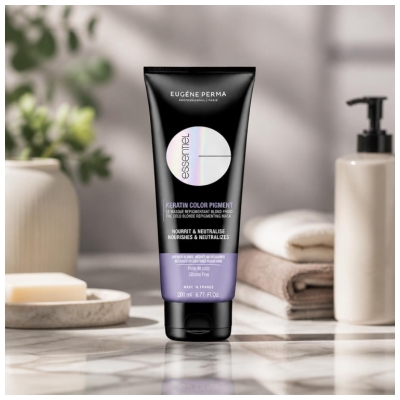Eugène Perma Essentiel Keratin Color Pigment Masque Repigmentant Blond Froid Sans Silicone 200 ml
