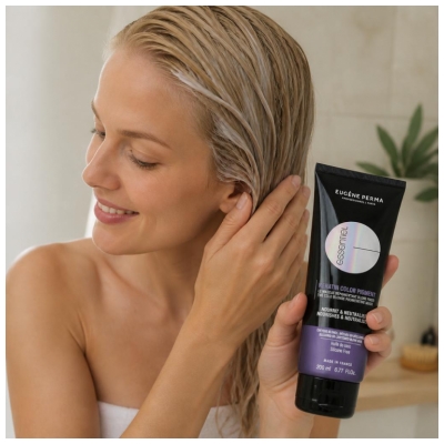 Eugène Perma Essentiel Keratin Color Pigment Masque Repigmentant Blond Froid Sans Silicone 200 ml