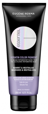 Eugène Perma Essentiel Keratin Color Pigment Masque Repigmentant Blond Froid Sans Silicone 200 ml