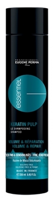 Eugène Perma Essentiel Keratin Pulp Shampoing Volume et Réparation Cheveux Fins et Sensibilisés 250 ml