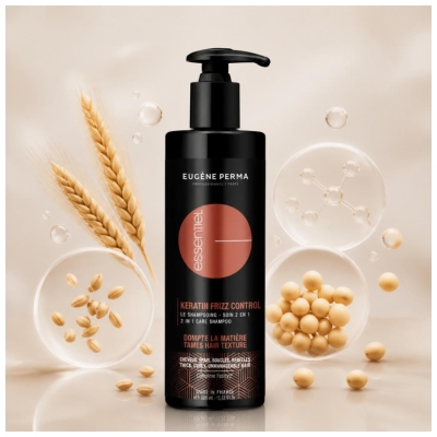 Essentiel le Shampooing Soin 2 en 1 Keratin Frizz Control 400 ml