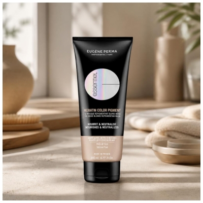 Eugène Perma Essentiel Keratin Color Pigment Masque Repigmentant Blond Beige Sans Silicone 200 ml