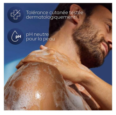 Nivea Men Energy Gel Douche 3en1 Fraicheur 24H à l'Extrait de Menthe Éco-Recharge 500 ml