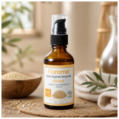 Florame Huile Végétale Vierge de Sésame Bio 50 ml