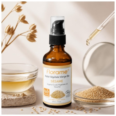 Florame Huile Végétale Vierge de Sésame Bio 50 ml