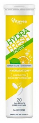 Vitavea HydraFresh Détox Électrolytes 20 Comprimés Effervescents