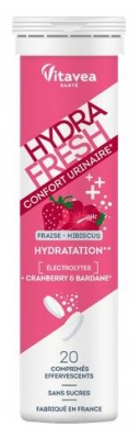 Vitavea HydraFresh Confort Urinaire Électrolytes 20 Comprimés Effervescents
