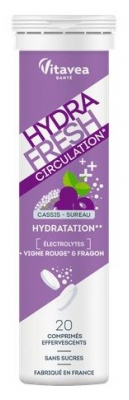 Vitavea HydraFresh Circulation Électrolytes 20 Comprimés Effervescents