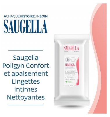 Saugella Poligyn Lingettes Nettoyantes Intimes 15 Unités