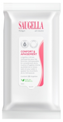 Saugella Poligyn Lingettes Nettoyantes Intimes 15 Unités