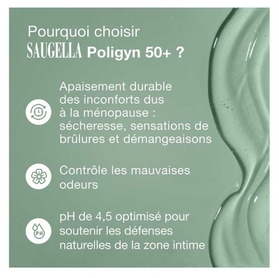 Saugella Poligyn 50+ Lavant Quotidien Hygiène Intime 3en1 250 ml