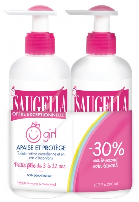 Saugella Girl Duo 2 x 200 ml / -30% Sur le Second Flacon