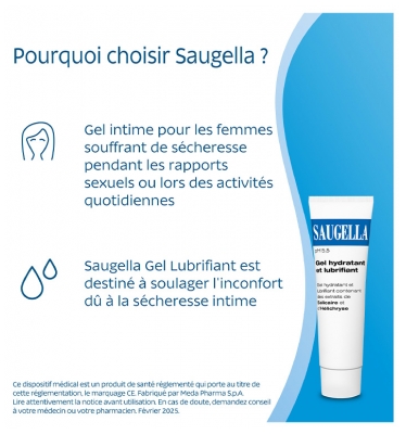 Saugella Gel Hydratant et Lubrifiant 30 ml