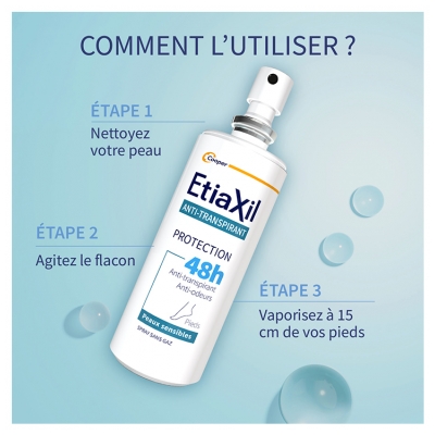 Etiaxil Anti-Transpirant Pieds Vaporisateur 100 ml