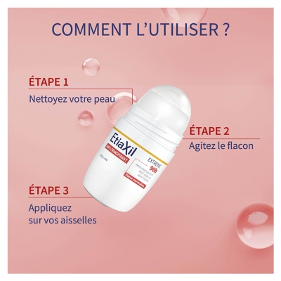 Etiaxil Anti-Transpirant Extrême 96H Roll-on Lot 2 x 50 ML