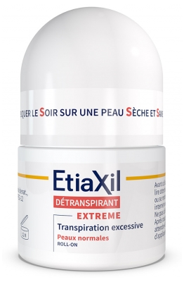 Etiaxil Détranspirant Aisselles Peaux Normales Transpiration Excessive Roll-On 15 ml
