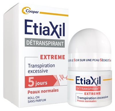 Etiaxil Détranspirant Aisselles Peaux Normales Transpiration Excessive Roll-On 15 ml