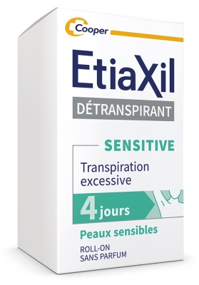 Etiaxil Détranspirant Aisselles Peaux Sensibles Transpiration Excessive Roll-On 15 ml