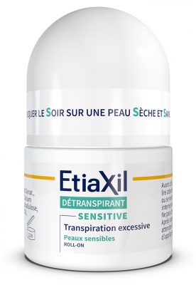 Etiaxil Détranspirant Aisselles Peaux Sensibles Transpiration Excessive Roll-On 15 ml