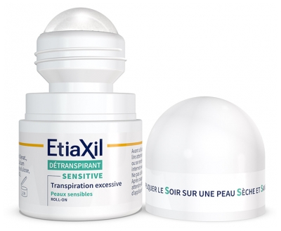 Etiaxil Détranspirant Aisselles Peaux Sensibles Transpiration Excessive Roll-On 15 ml