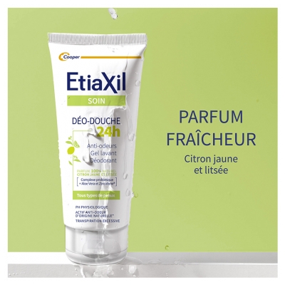 Etiaxil Déo-Douche 24 Heures Citron Jaune et Litsée 200 ML