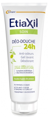 Etiaxil Déo-Douche 24 Heures Citron Jaune et Litsée 200 ML